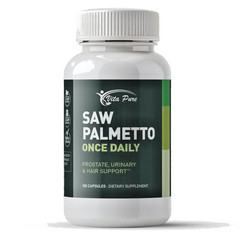 Pure Saw Palmetto Supplement for Prostate Health | 120 Capsules | Men’s Wellness