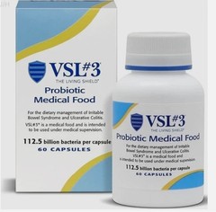 112.5 Billion CFU High Potency 60 Gut Capsules Health NEW` VSL#3 Probiotics