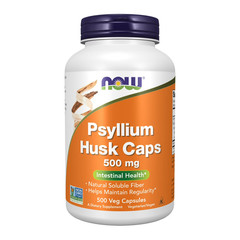 Psyllium Husk 500mg Soluble Fiber 500 Veg Capsules