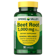 New Spring Valley Beet Root Dietary Supplement, 1000 mg, 90 Count