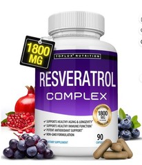 Toplux crease–reducin nutrient 1800mg Trans–Resveratrol designed for Resveratrol
