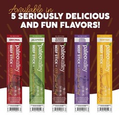 100% Grass Fed Summer Sausage Beef Sticks Free Snack – High Protein…..