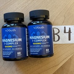 Vi Youth Magnesium 7 Complex 1000mg High Absorption 60 Capsule EXP 2/29 LOT OF 2