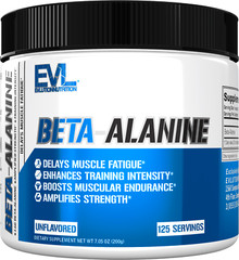 Evlution Nutrition Beta-Alanine – Supports Muscle Endurance – 125 Servings