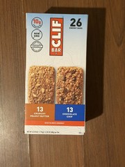 Clif Bar Variety Pack, Peanut Butter/Chocolate Chip, 2.4 oz, 26 Bars