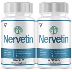 (2 Pack) Nervetin Nootropic Supplement, Nervetin Maximum Strength (120 Capsules)