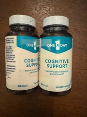 Lot of 2 One-A-Day Cognitive Support 30 Caps Each Exp 03/2025