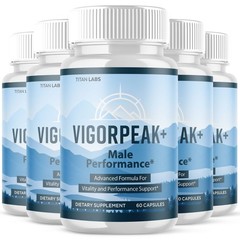 (5 Pack) Vigor Peak+ Advanced Male Max Support Supplement Vigorpeak 300 Capsules