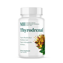 MK Michael’s Health Naturopathic Thyrodrenal Thyroid- 60 Vege Caps – Newest Exp.
