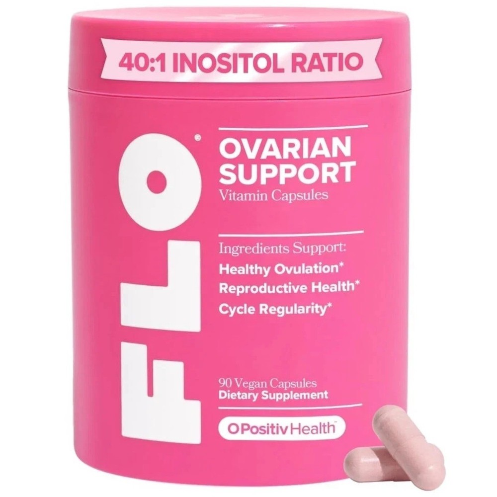 O Positiv FLO Ovarian Support – 90 Capsules for Hormone Balance & Cycle Health