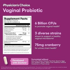 Physician’s Choice Vaginal Probiotic for Women – Support Vaginal PH Balance NEW