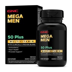 GNC Mega Men50 Plus Multivitamin 120ct 69 Day Supply – New Sealed – USA SHIPPING