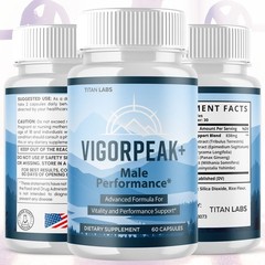 (5 Pack) Vigor Peak+ Advanced Male Max Support Supplement Vigorpeak 300 Capsules