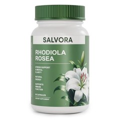 Salvora Rosea – Supplement Rhodiola Golden Root 60 Count (Pack of 1)