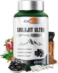 Flynew Pure Shilajit Ultra Optimal Potency Extract with L-Arginine Supplement