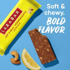 Larabar Lemon Bar Fruit and Nut Bars, Gluten Free and Vegan, 28.8 oz, 18 Ct