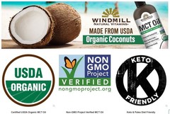 Windmill USDA Organic MCT Oil, 32 Fluid Ounces – Fresh – Free Shipping!