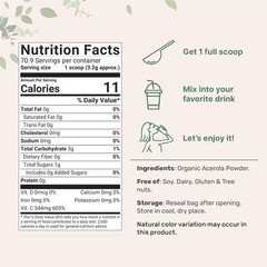 2 Pack of Pure USDA Organic Acerola Cherry Powder,Natural and Organic Vitamin C