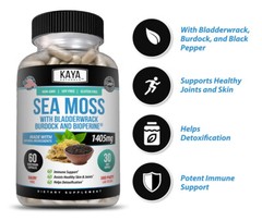 Organic Irish Sea Moss, Burdock Root, Bladderwrack Powder, Immune & Thyroid Care