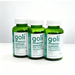 3 Pack Goli Zero Sugar 3-in-1 PRE+POST+Probiotics Gummies 60 Count++