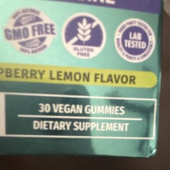 Nusava Saffron + L-Theanine Gummies 150mg 30 Count Vegan Raspberry Lemon