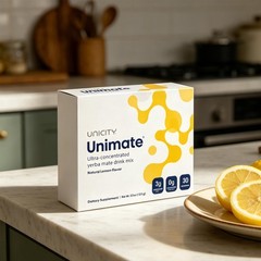 Unicity Unimate Lemon Flavor Packs – 30 Counts – Exp 08/2028 Free Shipping