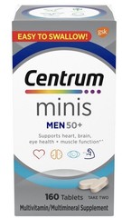 Centrum Minis Men 50 Plus Multivitamin Supplement Tablets 160 Count..