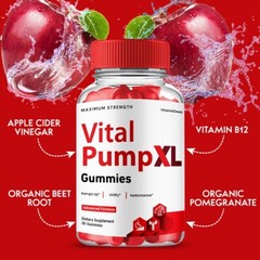 Vital Pump XL Gummies for Men, Max Strength, VitalPump XL Supplement (1 Pack)