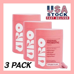 3PACK URO O Positiv Vaginal Probiotics for Women pH Balance w/ Prebiotic