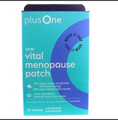 Plus One Vital Menopause Patch (AM/PM 16 Patches Exp 07/2028