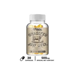 Grassfed Beef Liver Capsules 500mg – Support Energy Production, Enhance Immunity