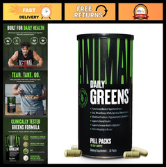 Daily Greens Superfood Pill Packs – Kale, Wheat Grass, Alfalfa & More – Prebioti