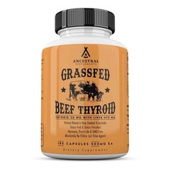 Ancestral Supplements Grass Fed Beef Thyroid 500 mg 180 Caps