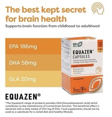 Equazen Omega 3 Omega 6 Supports Brain Function For 5+ Years 60 Capsules