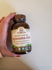 NutriGold Organic Gymnema Gold 500mg – 90 Veg Caps – EXP 6/2024
