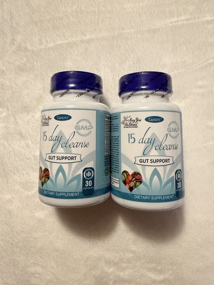 ​Taoters 15 Day Cleanse Gut Support Dietary Supplement – 30 Capsules 2 PK