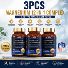 3-bottle Totaria Magnesium 12-in-1 Complex 700mg.