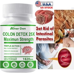 Parasite Cleanse DETOX Liver Colon Yeast Killer Pills All Natural detox candida