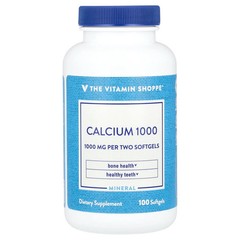 2 X The Vitamin Shoppe, Calcium 1000, 100 Softgels