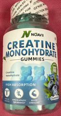 Creatine Monohydrate Gummies for Men & Women, 90ct Blueberry (Noavii)
