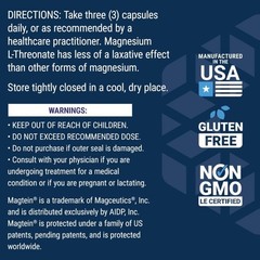 Neuro-Mag Magnesium L-Threonate 2000 mg Magtein enhance memory 90caps hot sale