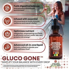 5/3PACK Clean Nutra Berberine with Ceylon Cinnamon Supplement Liquid Drops la…