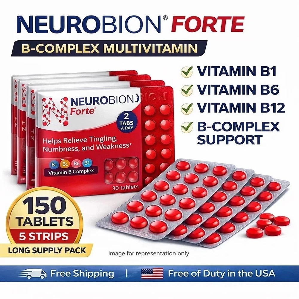 Neurobion Forte 150 Tablets B1 B6 B12 Vitamin B-Complex Exp 05/2027