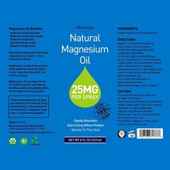 100% Pure Magnesium Oil Spray 8 fl oz – Quick Absorbing Muscle & Joint Relief ..