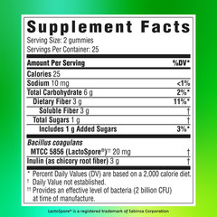 Benefiber Prebiotic Fiber Gummies with Probiotics 50 Count