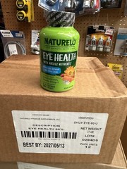 NATURELO EYE HEALTH WITH AREDS2, LUTEIN, ZEAXANTHIN, OMEGA-3 60CT EXP 5/13/2027