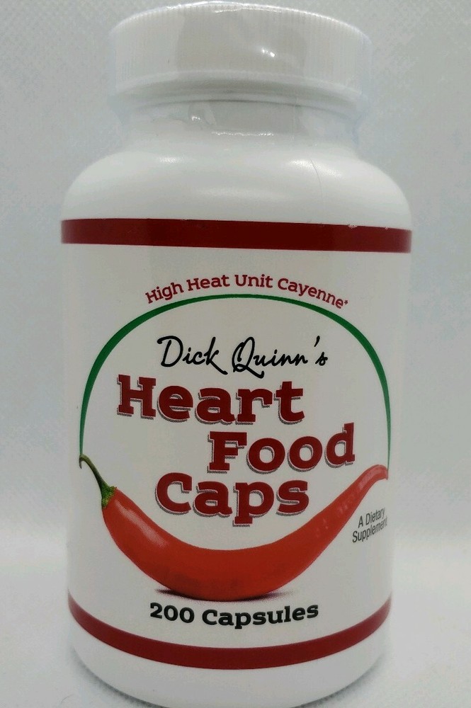 Dick Quinn’s Heart Food Caps High Heat Unit Cayenne 200 Capsules