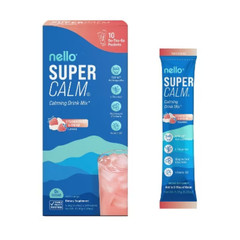 Nello Supercalm Calming Drink Mix Supplement – Strawberries & Cream – 1.5oz/10ct