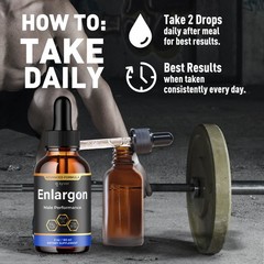 (2 Pack) Enlargon Male Support Drops Advanced Enlarg On Supplement 60 Servings