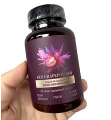 Red Grape Powder quick Absorbtion Piceid Resveratrol Veggie 60 Capsules